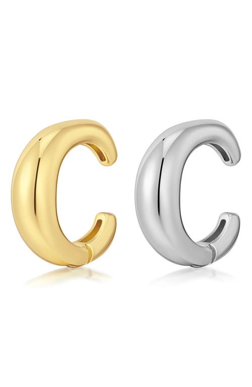 Luv Aj X Dezi The Two-tone Hinge Ear Cuff Set In Two-tone