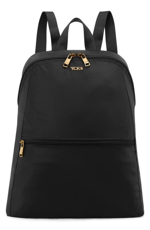 Tumi Voyageur Just in Case Packable Nylon Travel Backpack in Black/Gold at Nordstrom