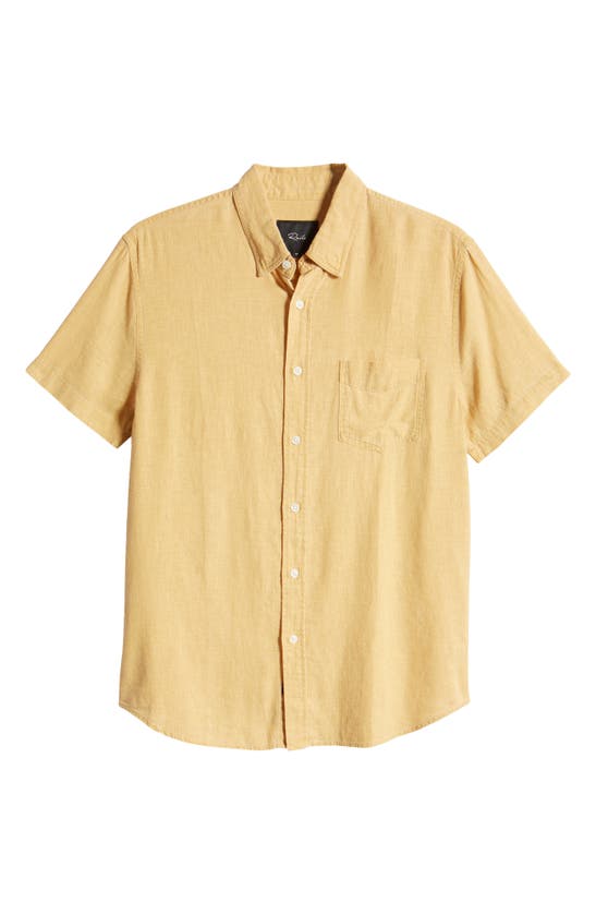 Shop Rails Paros Linen Blend Short Sleeve Button-up Shirt In Uni