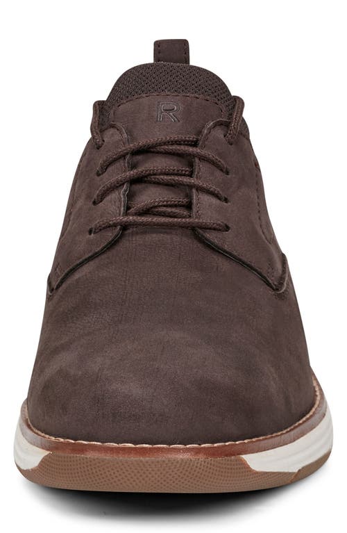 Shop Rockport Lukah Sock Derby In Dark Brown