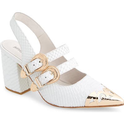 Jeffrey Campbell Walter Slingback Pump- White
