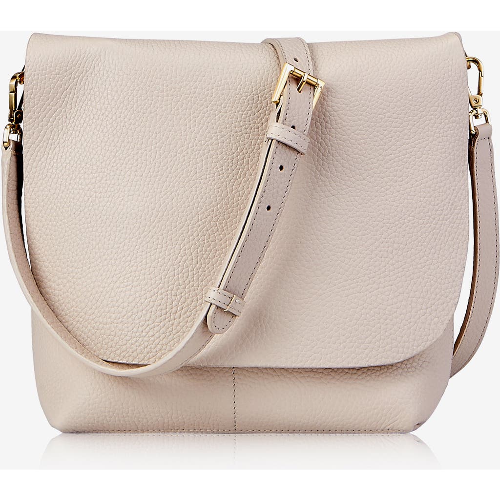 Gigi New York Andie Leather Crossbody Bag In Beechwood