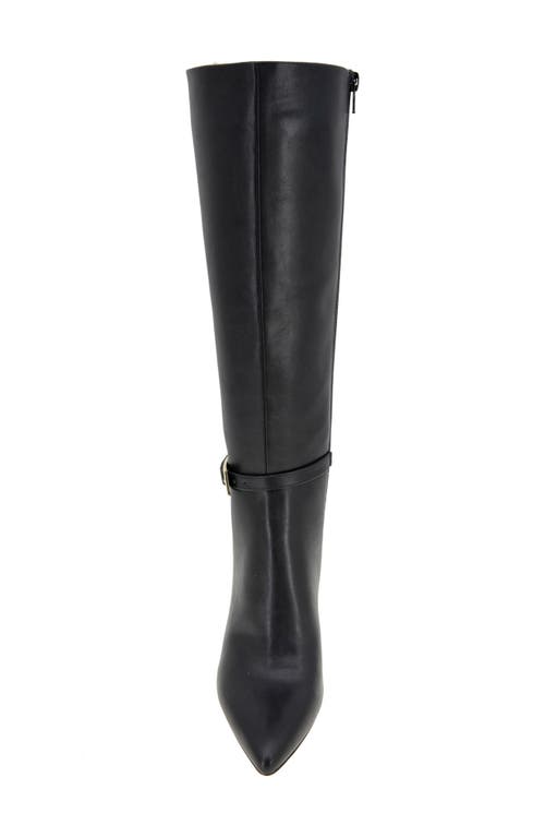 Bcbgeneration Abbin Womens Buckle Manmade Knee-high Boots In Black