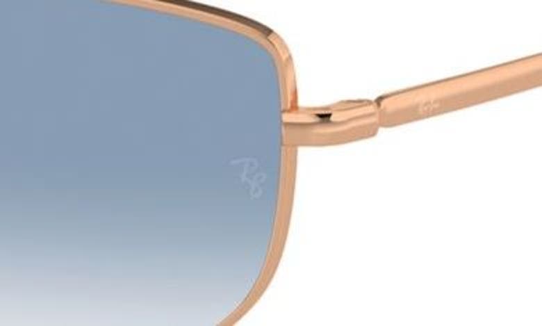 Shop Ray Ban Ray-ban 56mm Gradient Irregular Sunglasses In Blue Gradient