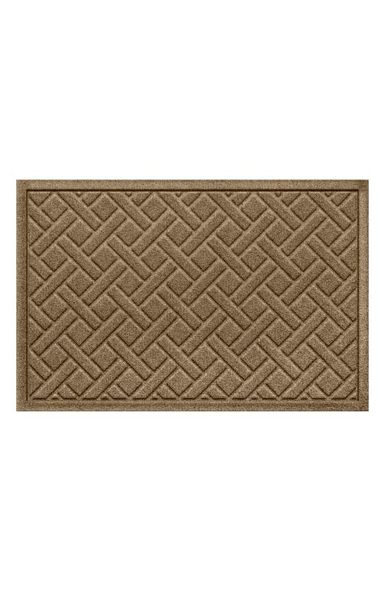 Bungalow Flooring Waterhog Lattice Floor Mat In Camel