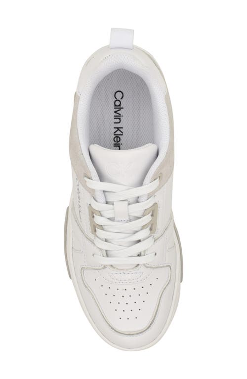 Shop Calvin Klein Stellha Sneaker In White/light Brown