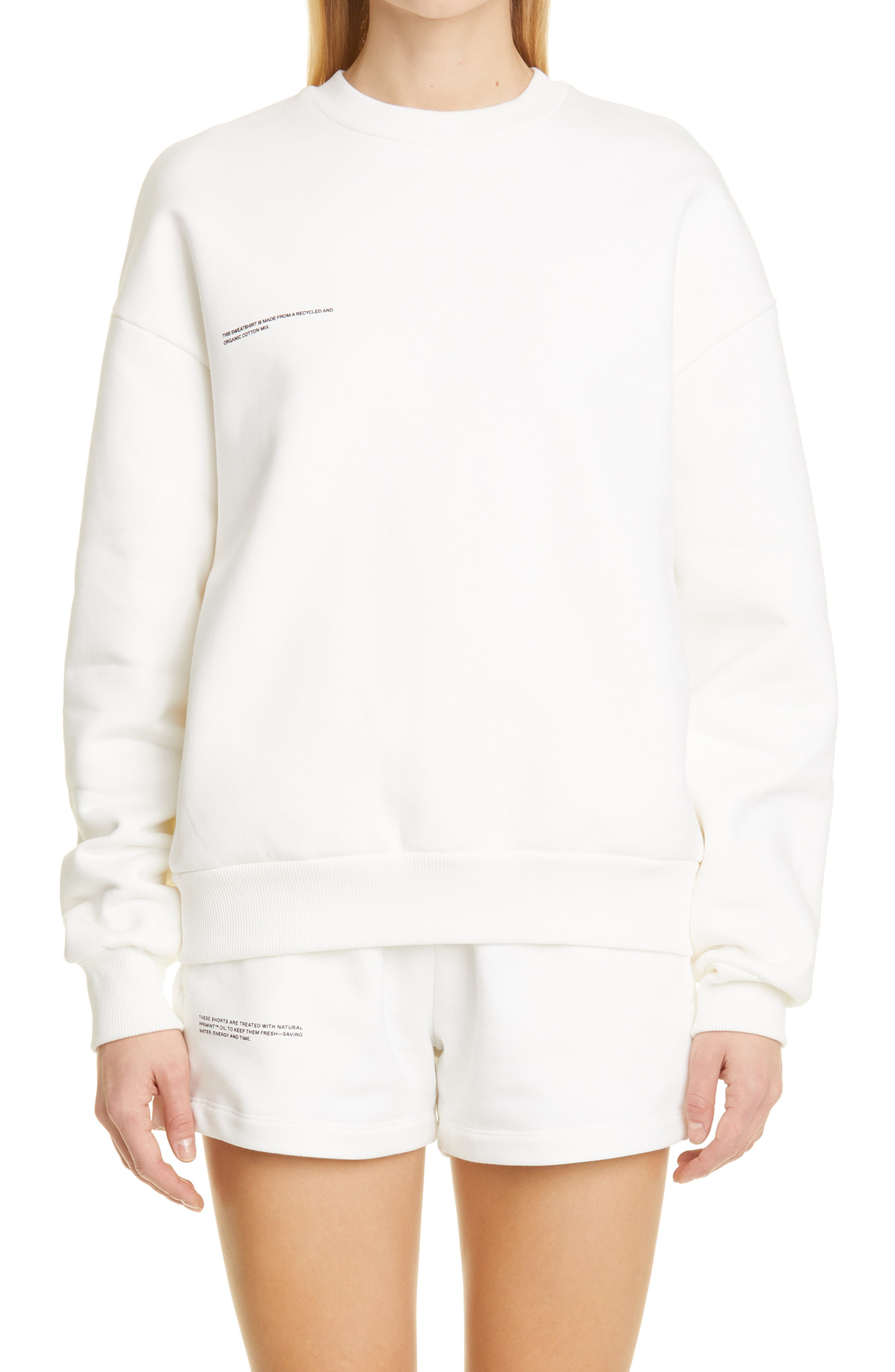 Mens white designer sweatshirt Clearance