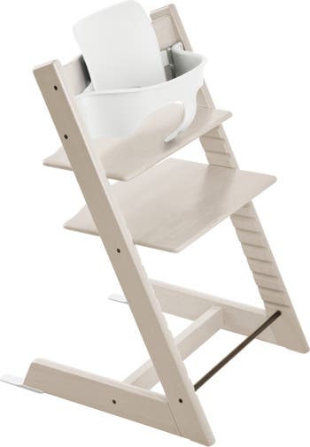 Outlet Stokke Ergonomic Tripp Trapp High Chair with Baby Set, White Wash