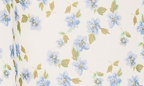 Alexia Admor Imogen Chiffon Pant In Blue Ditzy