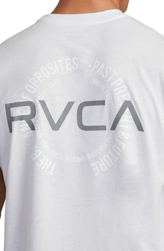 Rvca Va Levels Performance Graphic Tee In White