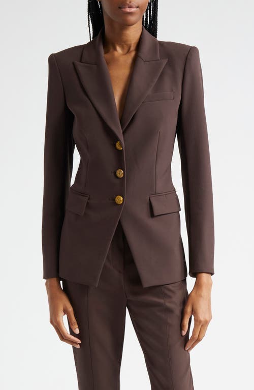 Shop Veronica Beard Orlane Dickey Jacket In Dark Chocolate