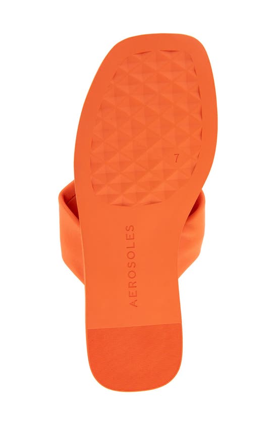 Shop Aerosoles Bond Twisted Strap Sandal In Mandarin Leather