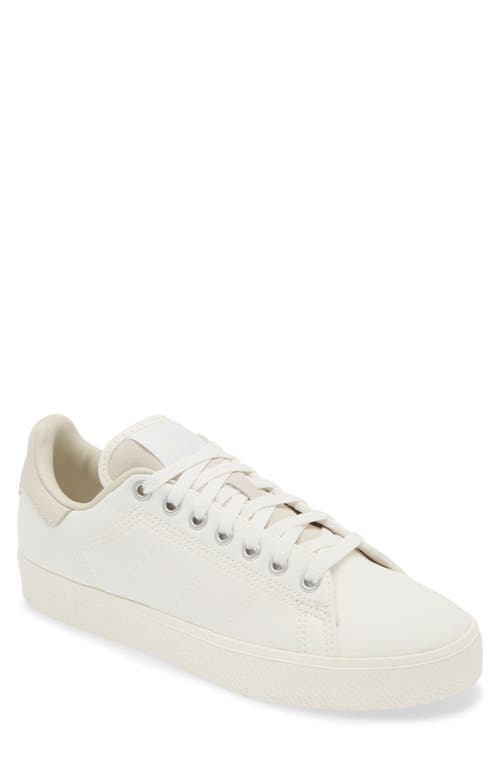 Adidas Originals Adidas Stan Smith Canvas Low Top Trainer In Core White/alumina/silver