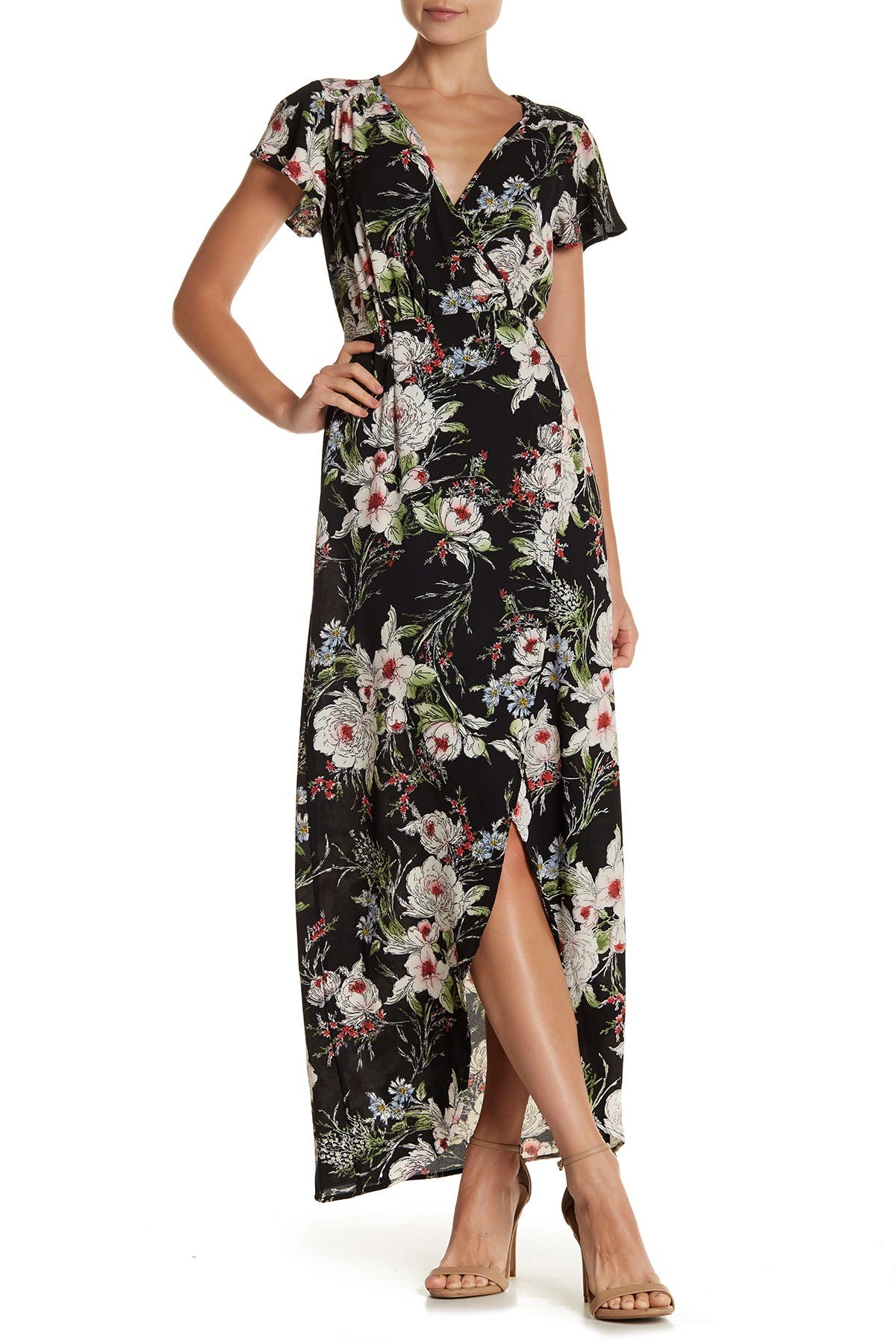 nordstrom floral wrap dress