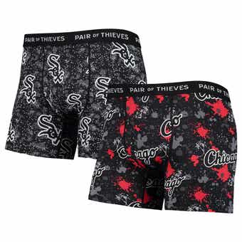 Men's Milwaukee Brewers Pair of Thieves White/Navy Super Fit 2-Pack Boxer  Briefs Set