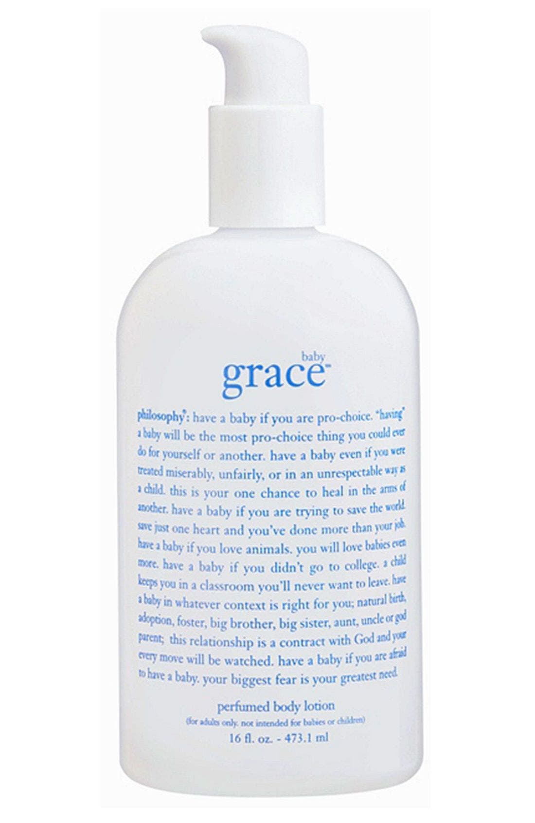 philosophy 'baby grace' perfumed body lotion Nordstrom