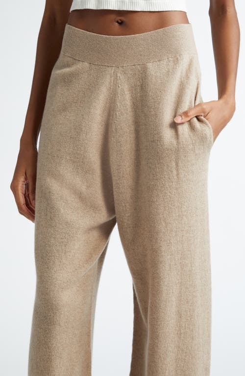 Shop Stella Mccartney Cashmere Blend Sweater Knit Joggers In Beige