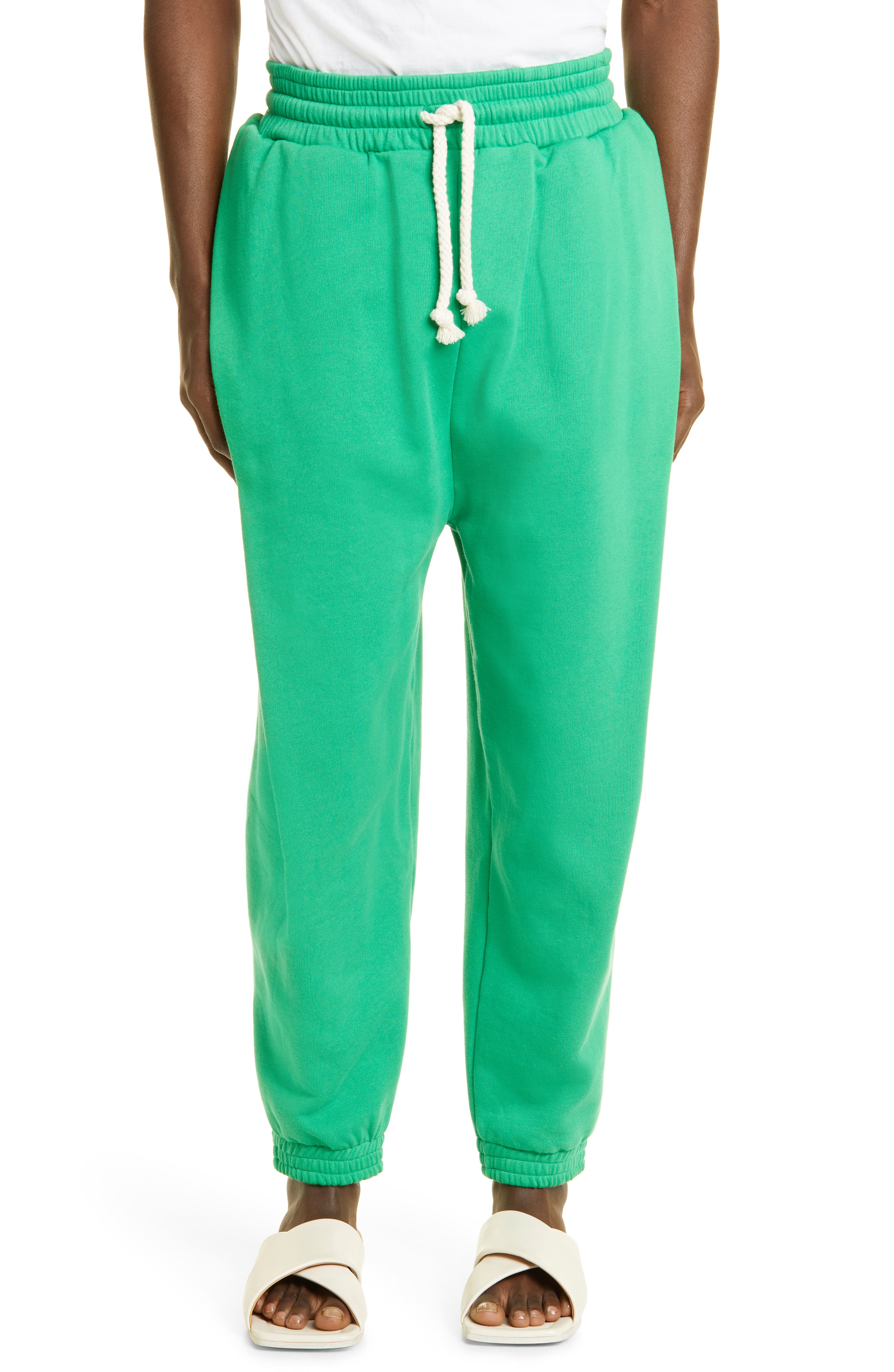 JW Anderson Baggy Tapered Sweatpants in Green at Nordstrom, Size Medium