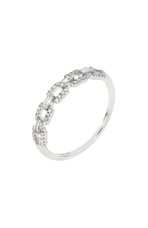 Bony Levy Diamond Link Ring in 18K White Gold at Nordstrom, Size 7.5