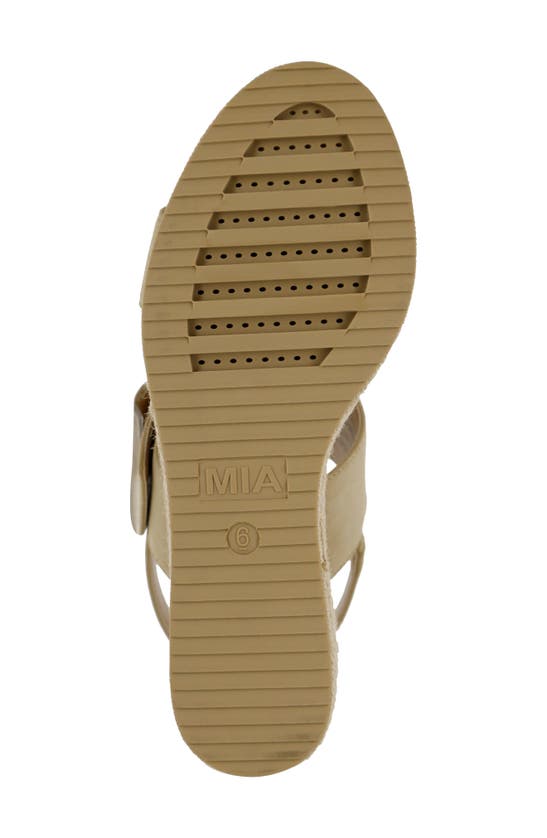 Shop Mia Alouette Wedge Espadrille Sandal In Natural Jute