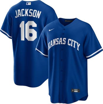 Men's Nike Bo Jackson Royal Kansas City Royals Alternate Cooperstown Collection Replica Player Jersey Size: Medium