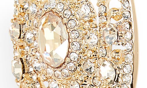Marchesa Pavé Crystal Filigree Teardrop Earrings In Gold/goldtonal