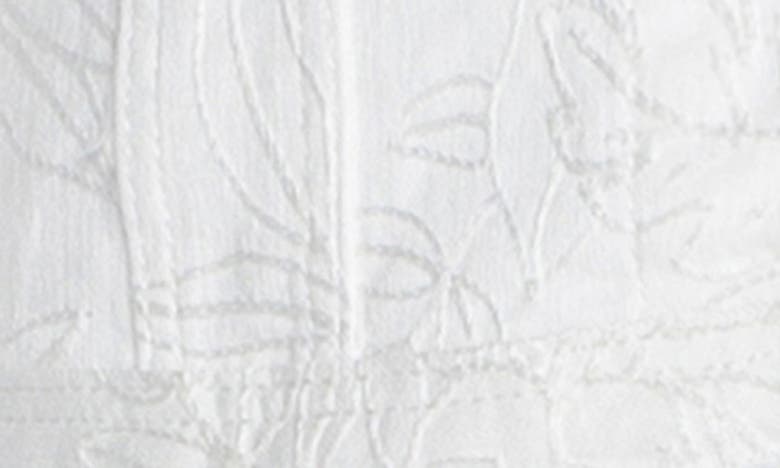 Liverpool Los Angeles Shredded Denim Jacket In Bright White Floral