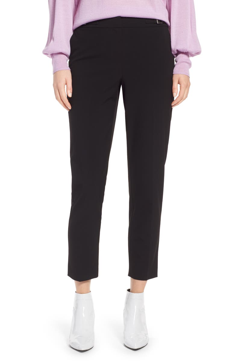 HALOGEN<SUP>®</SUP> Slim Pants, Main, color, BLACK