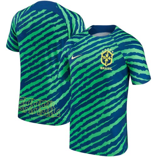 Youth Nike Green Brazil National Team Pre-Match Top