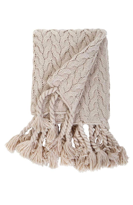 Pom Pom At Home Capistrano Fringed Throw In Taupe