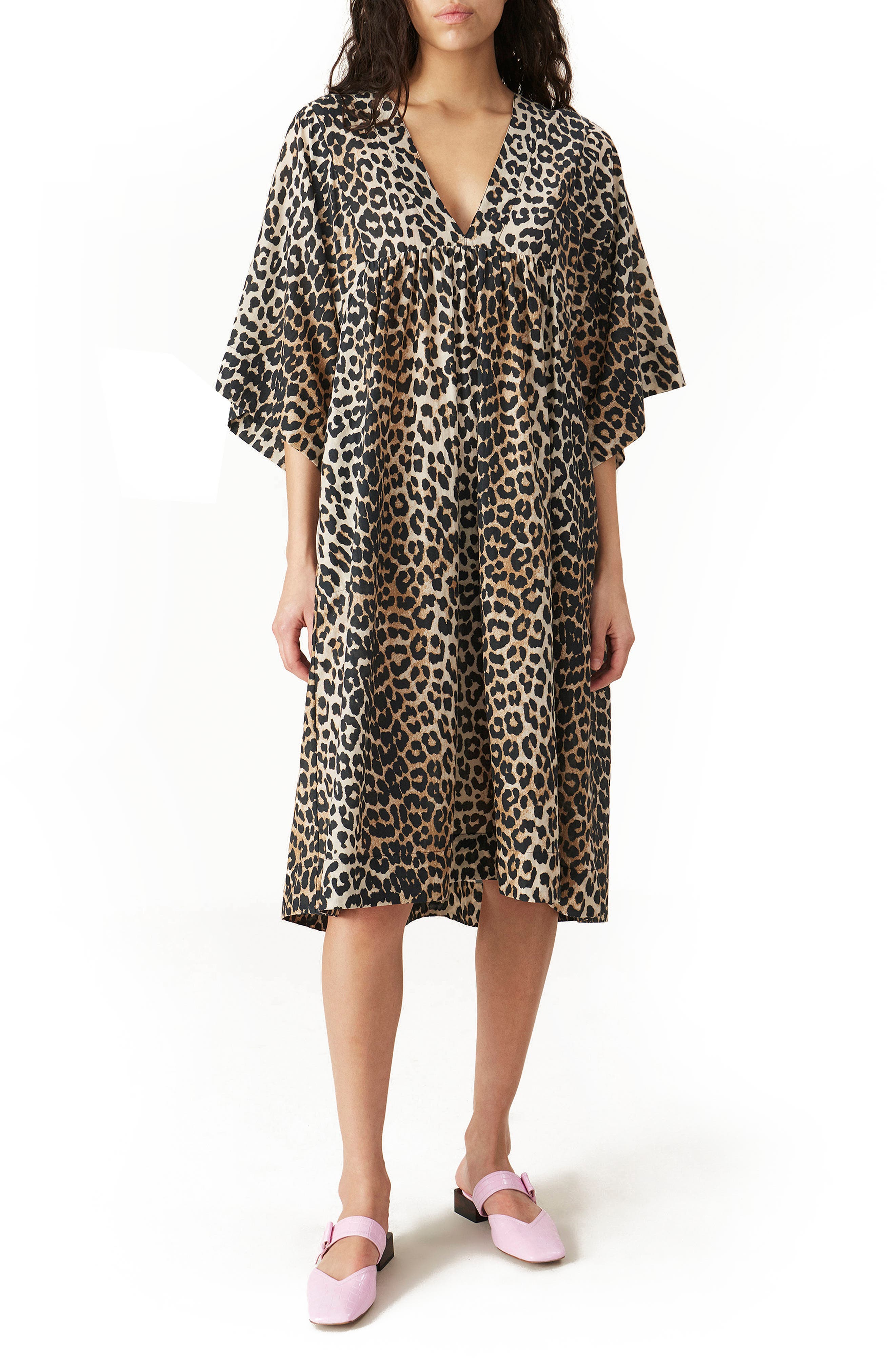 ganni babydoll dress
