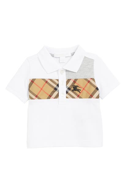BURBERRY CHECK STRIPE POLO,8010881