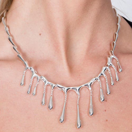 Lucy Quartermaine Women's Sterling Silver Short Multi Drip Necklace In Sterling Silver