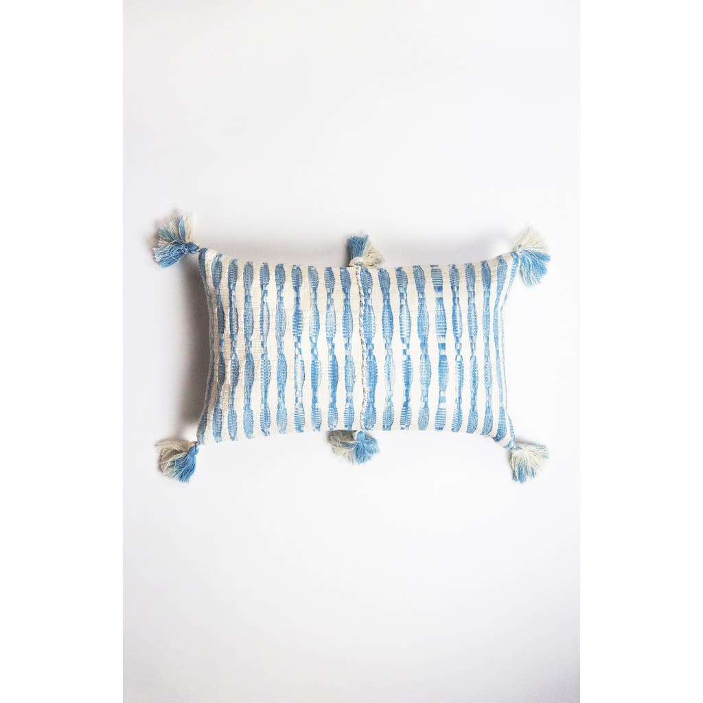 Archive New York Striped Antigua Pillow In Blue