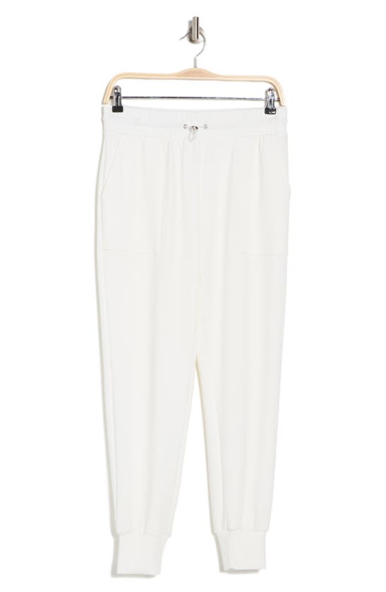 Shop Nanette Lepore Tapered Joggers In Snow White