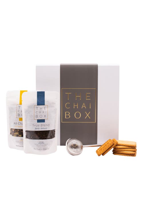 The Chai Box Traditional Chai Care Package in White at Nordstrom
