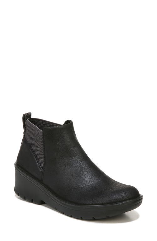 BZees Boston Bootie in Black Leather Fabric