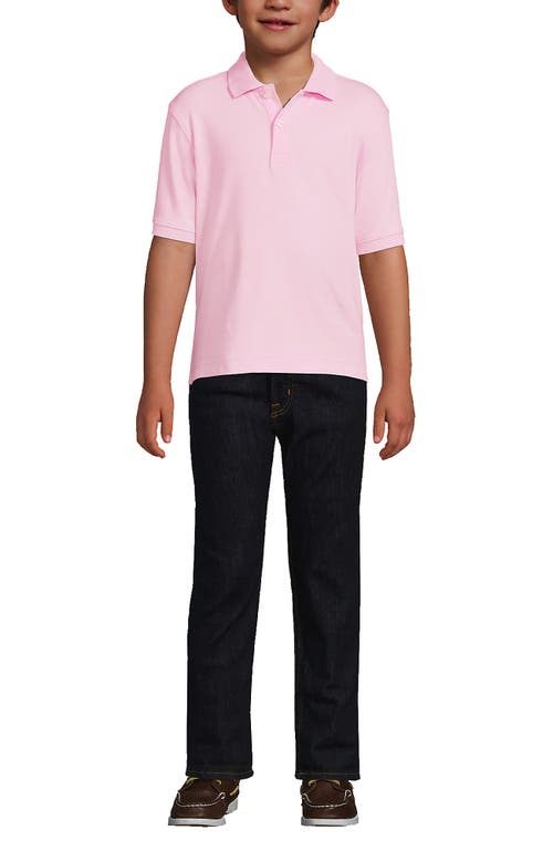 LANDS' END LANDS' END SCHOOL UNIFORM KIDS SHORT SLEEVE INTERLOCK POLO SHIRT 