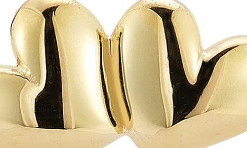 Ember Fine Jewelry 14k Gold Puffy Heart Stud Earrings In Gold