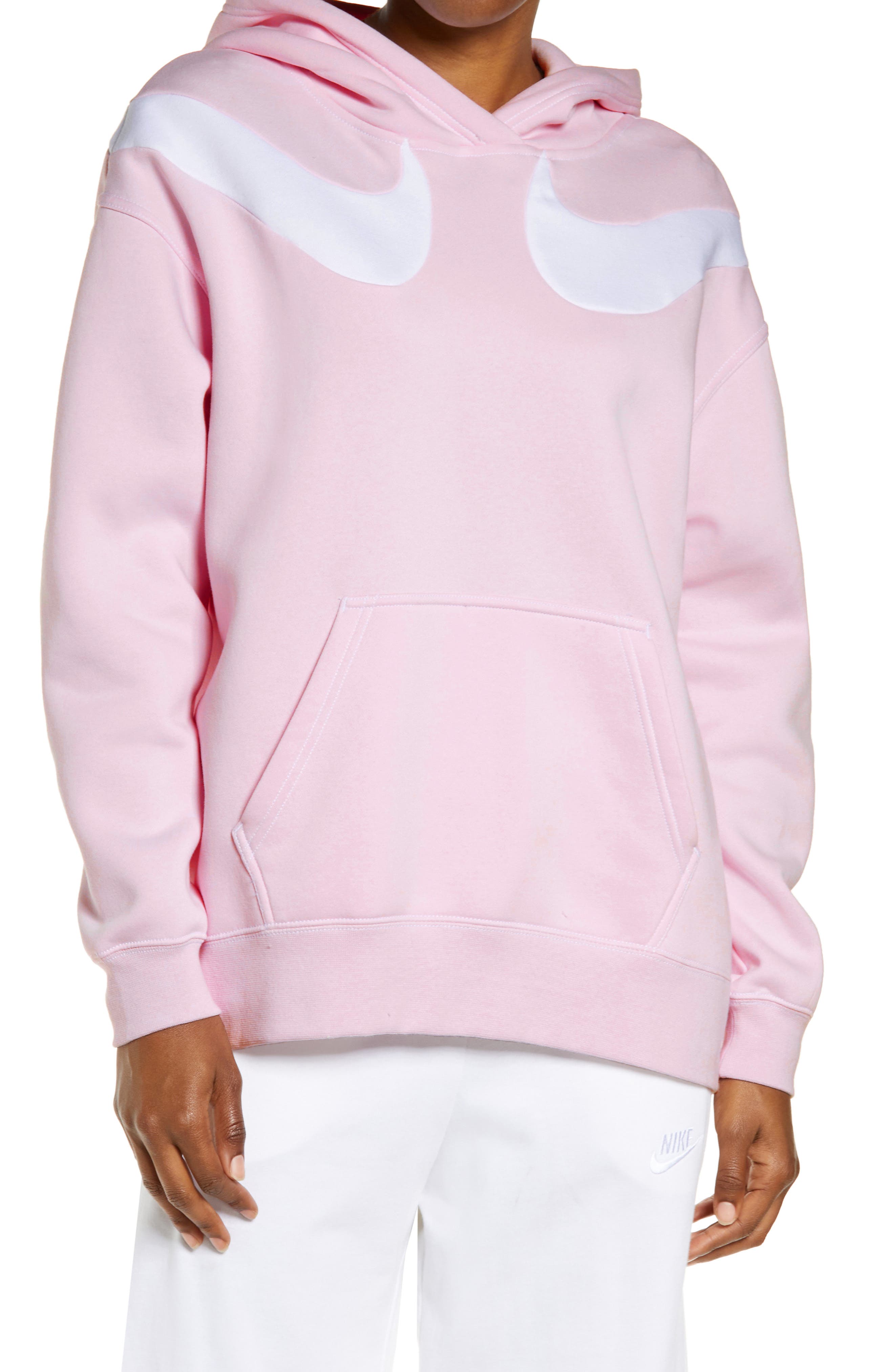 nike sportswear pink hoodie