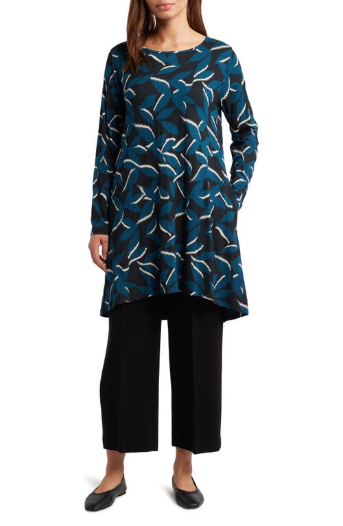 Masai Copenhagen Garnette Long Sleeve Tunic in Reflect Pond 