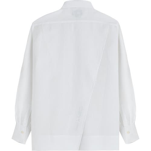 Shop Vilebrequin Solid Linen Shirt-  X Angelo Tarlazzi In Blanc