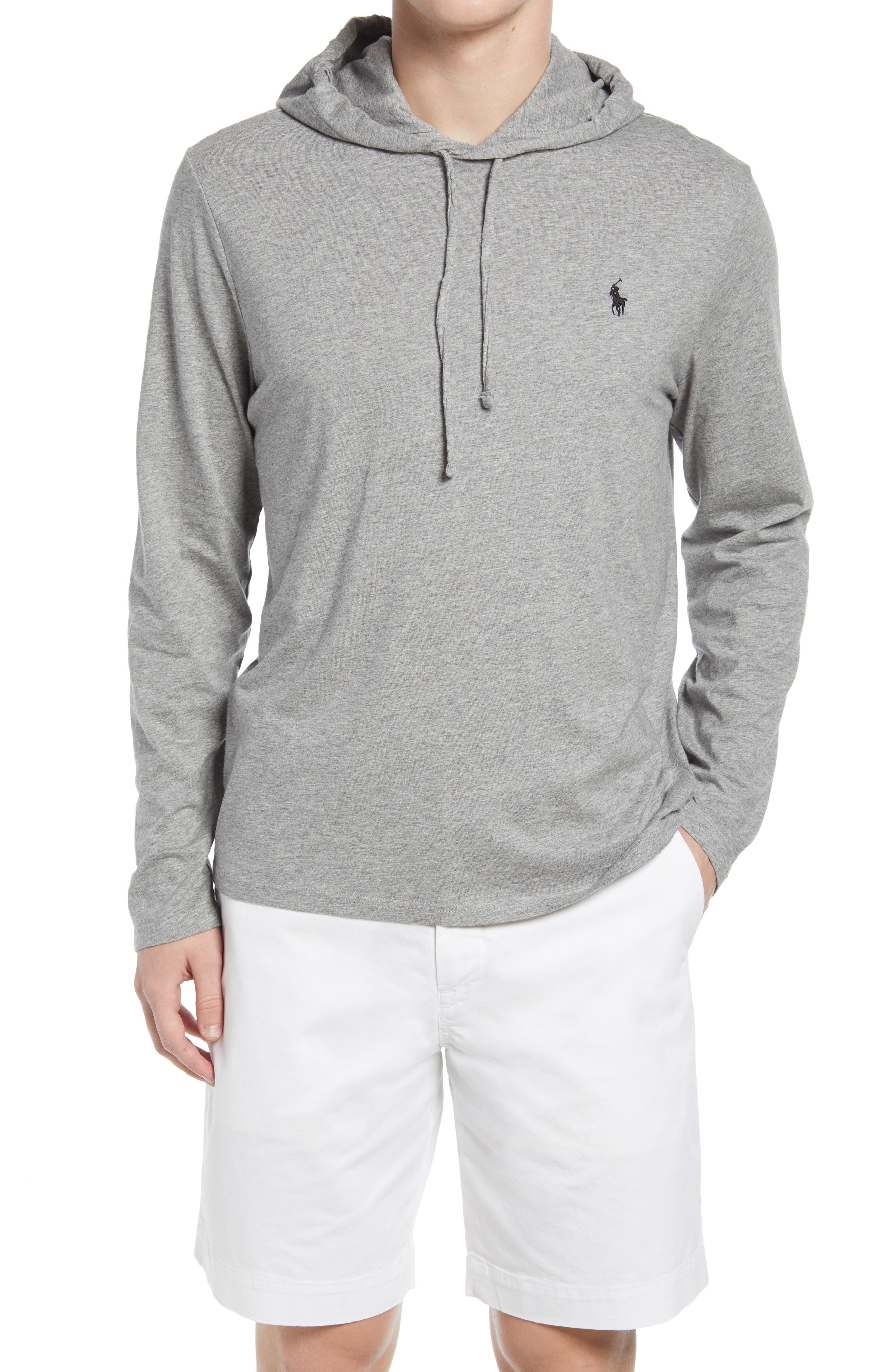 UPC 712169976507 product image for Men's Polo Ralph Lauren Men's Jersey Hoodie, Size X-Large - Grey | upcitemdb.com