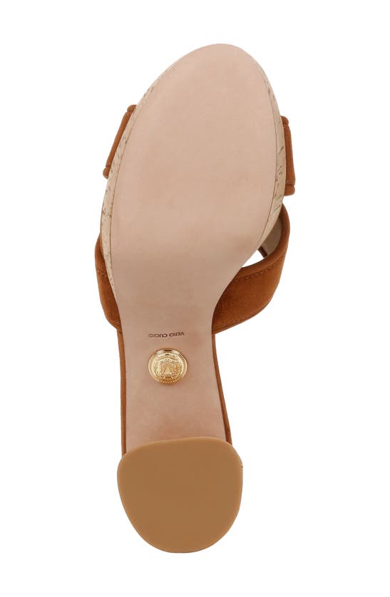Shop Veronica Beard Dory Platform Slide Sandal In Caramel