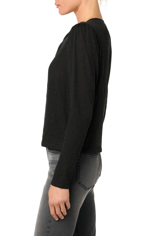 Shop Joe's Twisted Keyhole Long Sleeve T-shirt In Black