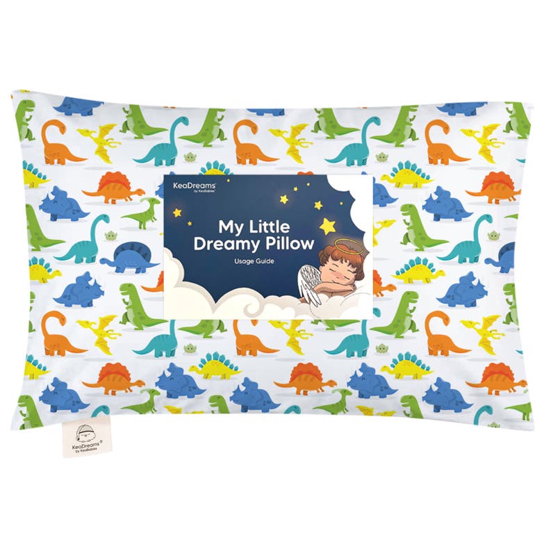 Shop Keababies Toddler Pillow With Pillowcase In Happy Dino