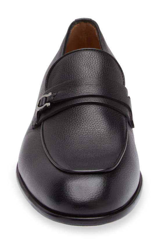 Ferragamo Desio Loafer In Nero New Biscotto