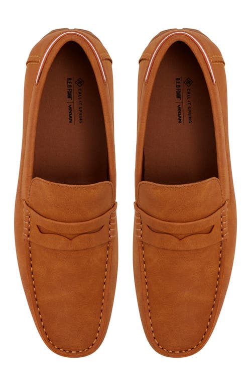 Call It Spring Men's Farina H Casual Slip On Loafers In Cognac