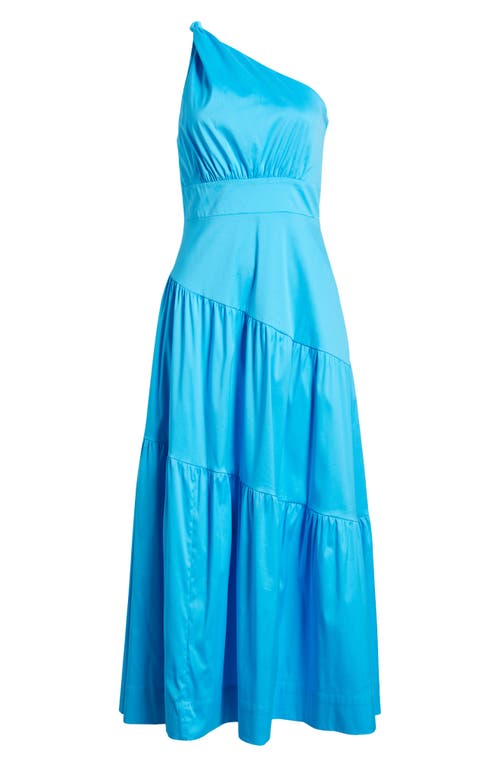 Shop Lilly Pulitzer ® Lucilyn One-shoulder Poplin Dress In Tangier Teal