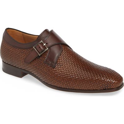 Mezlan Sabato Monk Strap Shoe, Brown